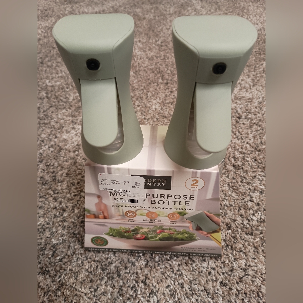 Modern Sprout Green Glass Spray Bottles